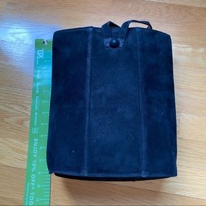 Vintage Charles Jourdan suede black bag